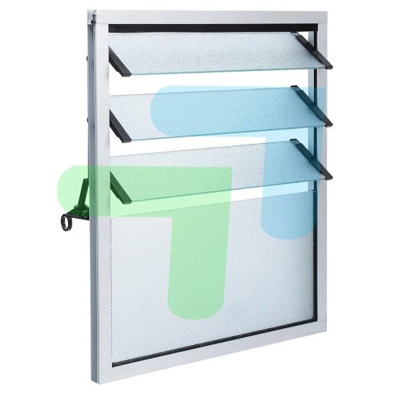 Ventana celosía de aluminio